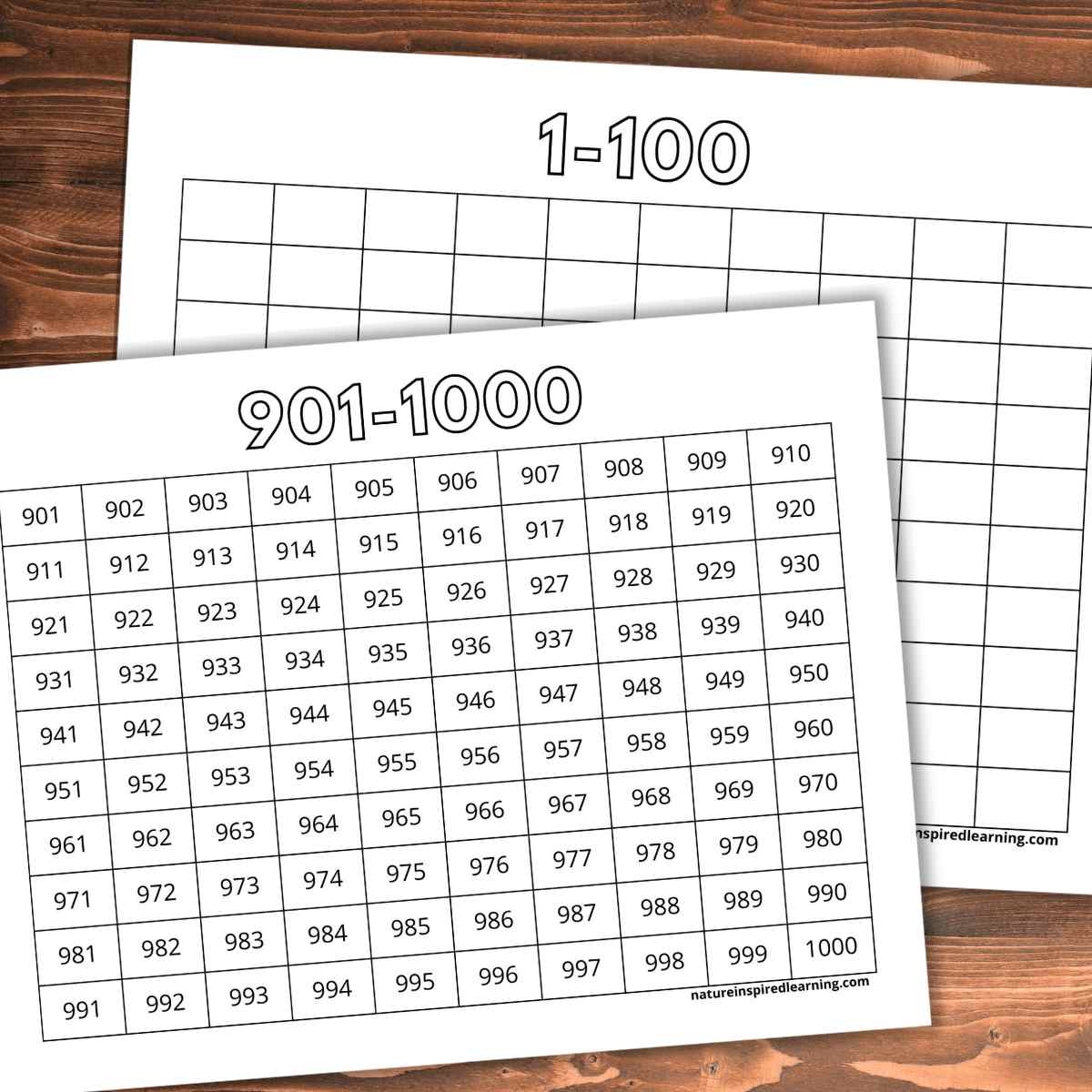Thousands Chart Printable