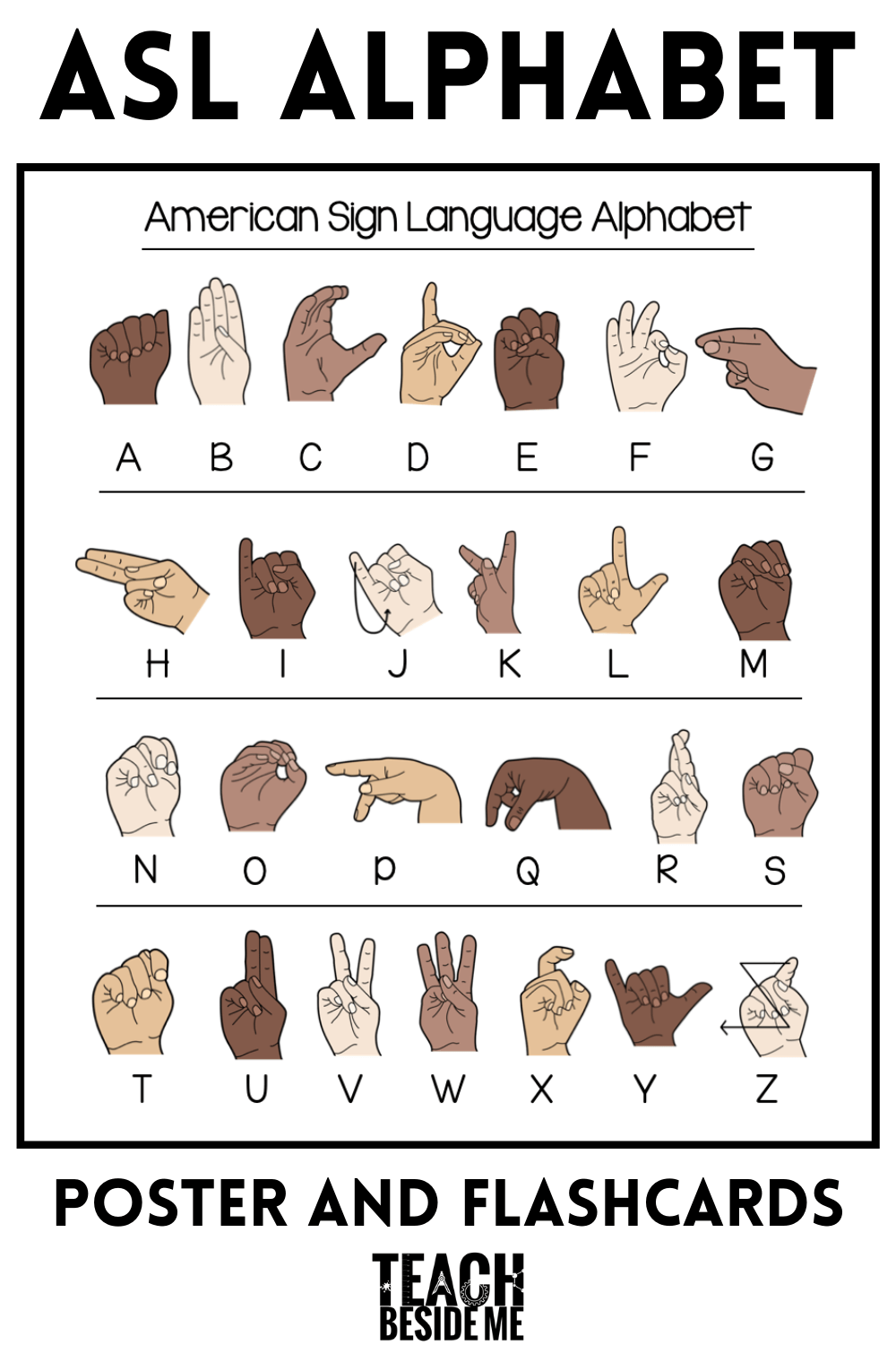 Asl Alphabet Printable Chart
