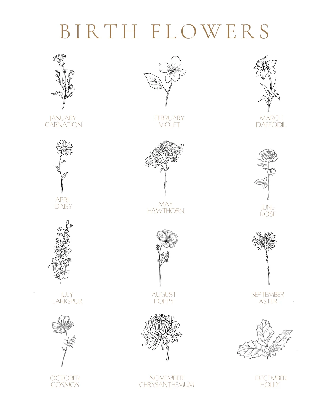 Printable Flower Birthday Chart Printable Flower Birthday Chart