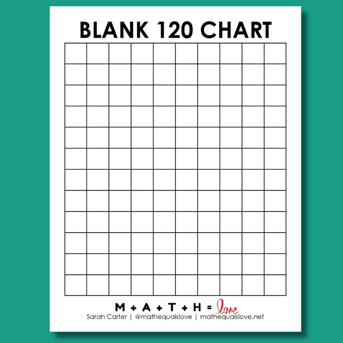 Chart Printable Blank