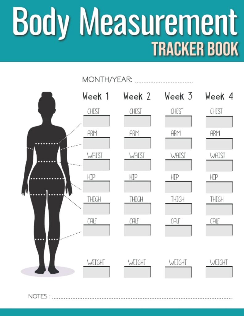 Body Measurement Tracker Book Weekly Body Measurement Chart For Women Girls To Keep Record Weight Body Shape And Body Size ASSMAA Sis 9798429883243 Amazon Books