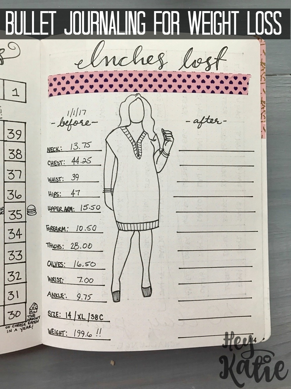 Free Weight Loss Bullet Journal Printables
