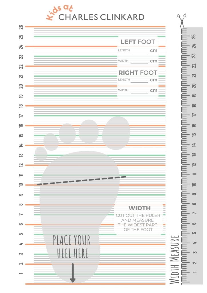 Children 039 s Place Shoe Size Chart Toddler Shoe Measuring Printable Shoe Size Chart Width Printable
