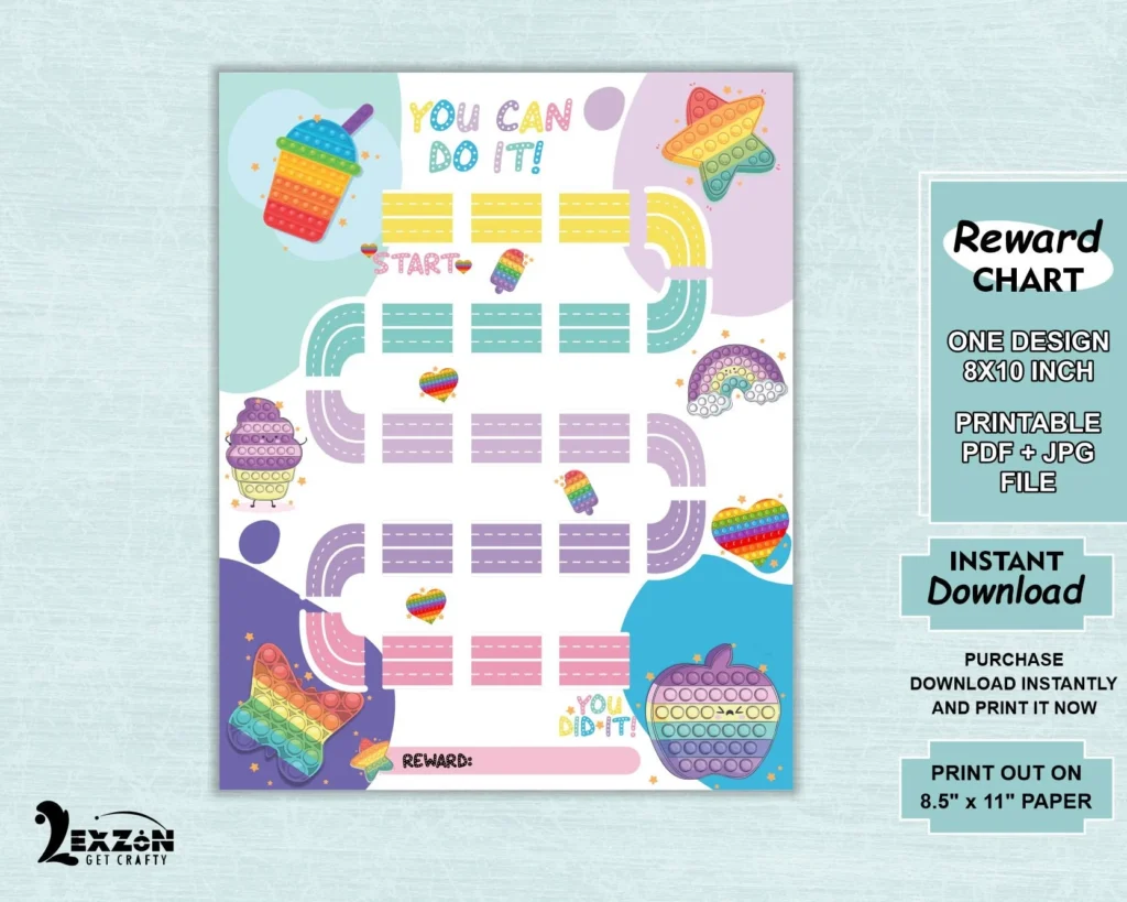 Cupcake Reward Chart Etsy