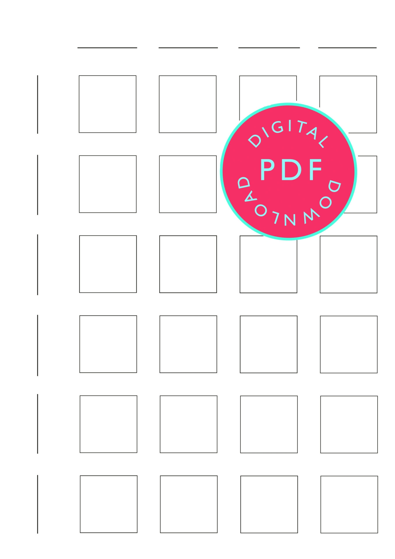 Stencils Printable Glazing Chart
