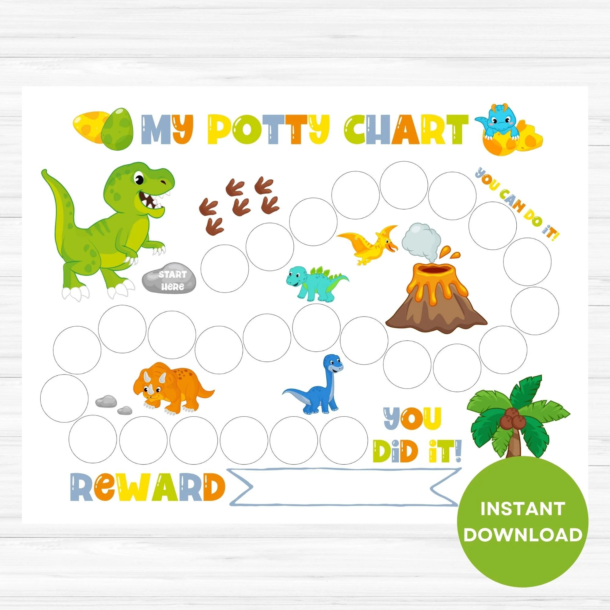 Printable Potty Charts For Boys