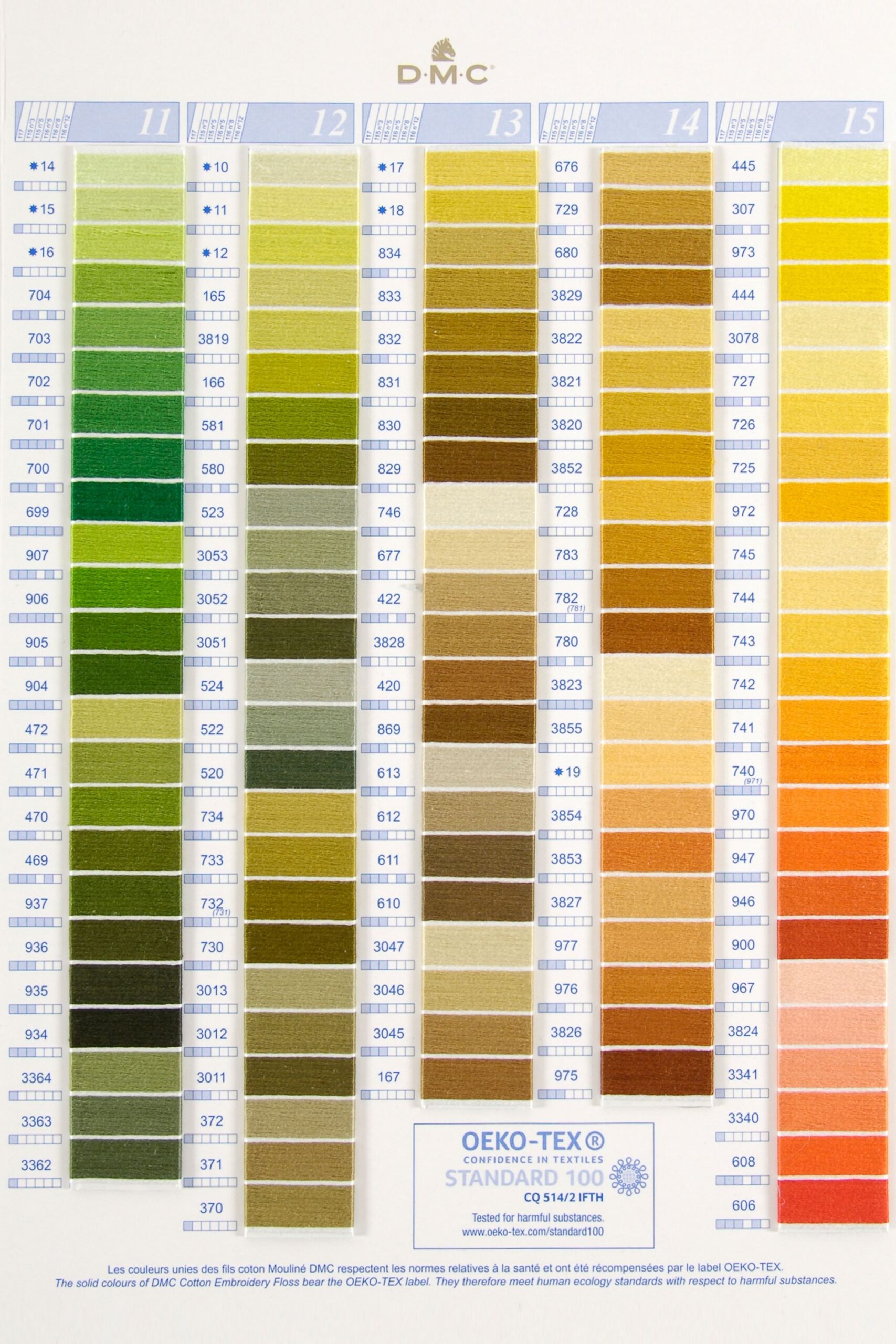 Dmc Number Chart Printable Dmc Number Chart Printable