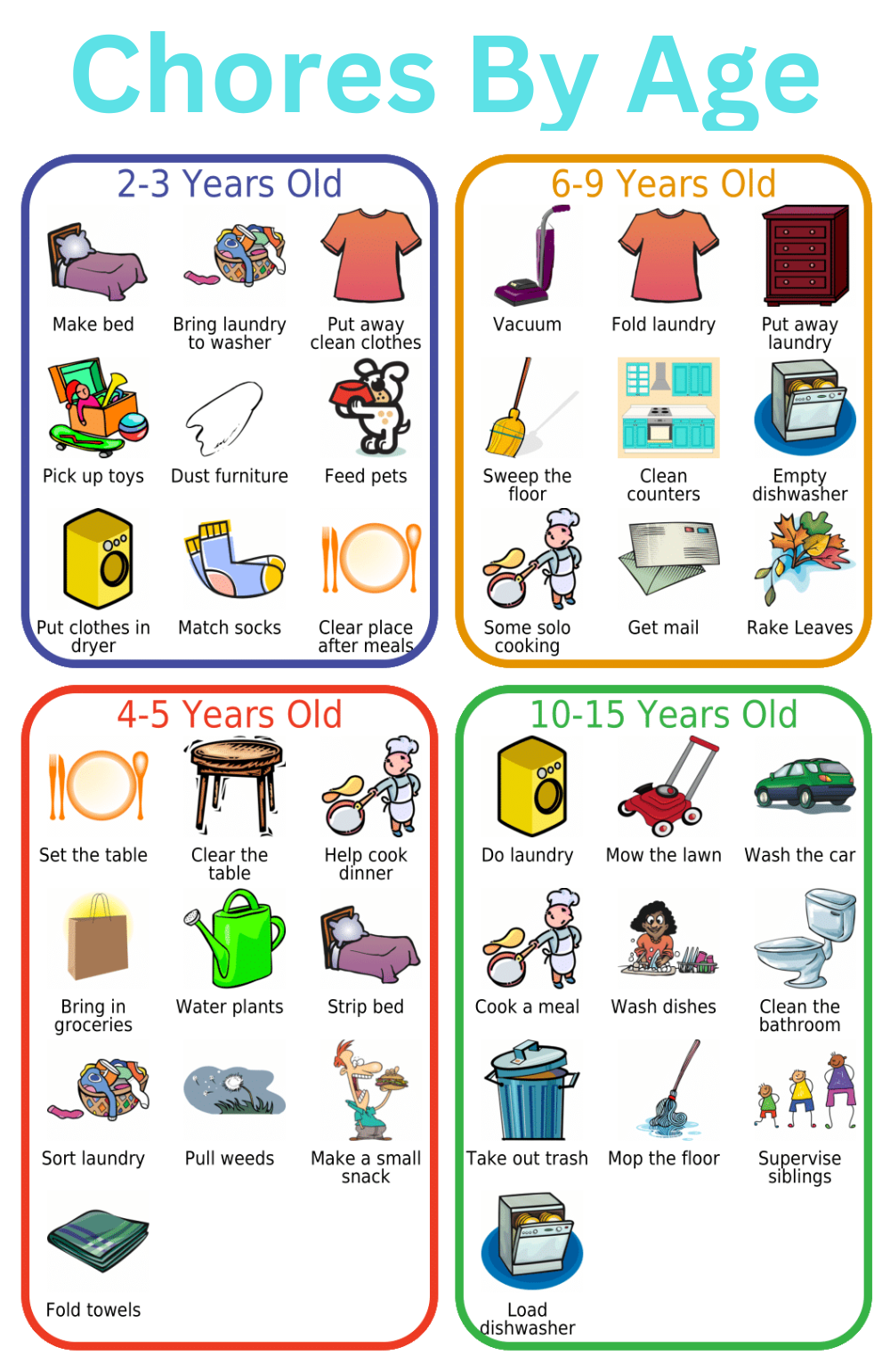 Free Printable Chore Chart Graphics