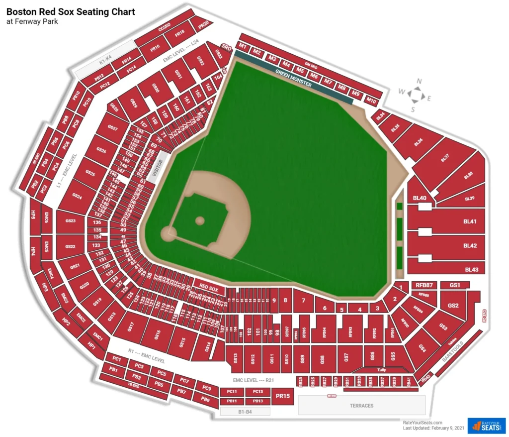 Fenway Park Seating Charts RateYourSeats