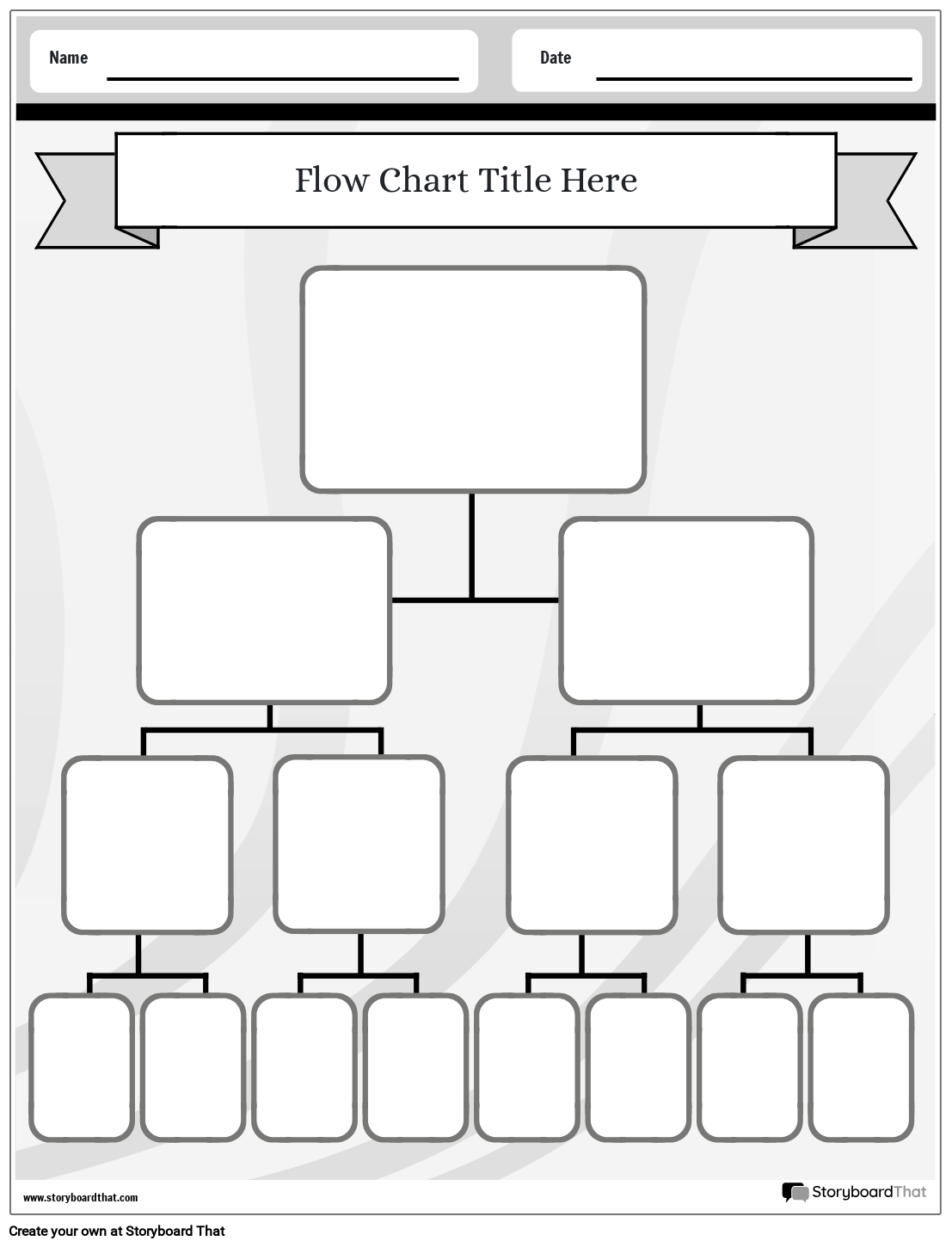 Printable Flow Chart Template Printable Flow Chart Template