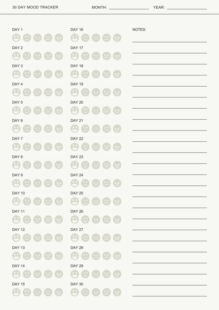 Free And Customizable Mood Templates