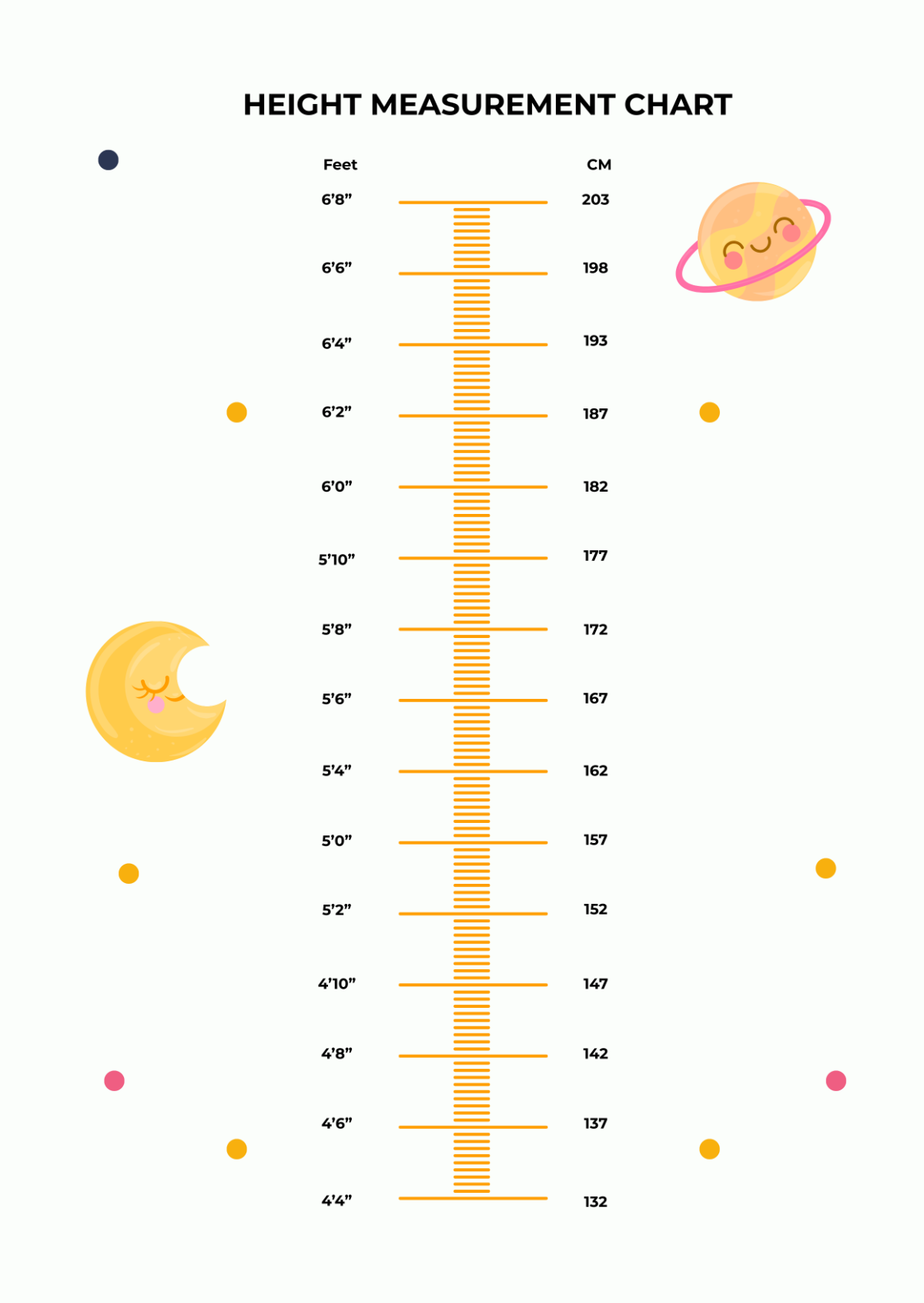 Free Printable Wall Height Chart Free Printable Wall Height Chart