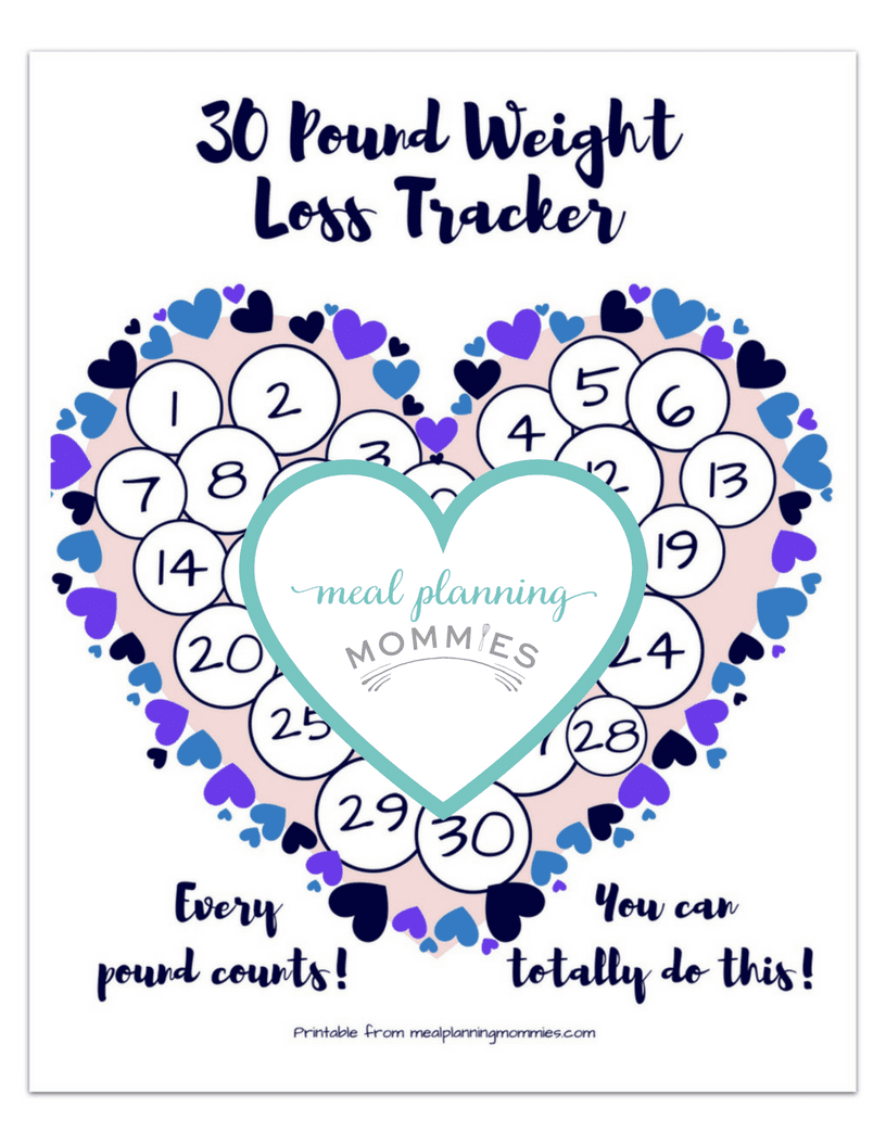 Cute Weight Loss Tracker Printable