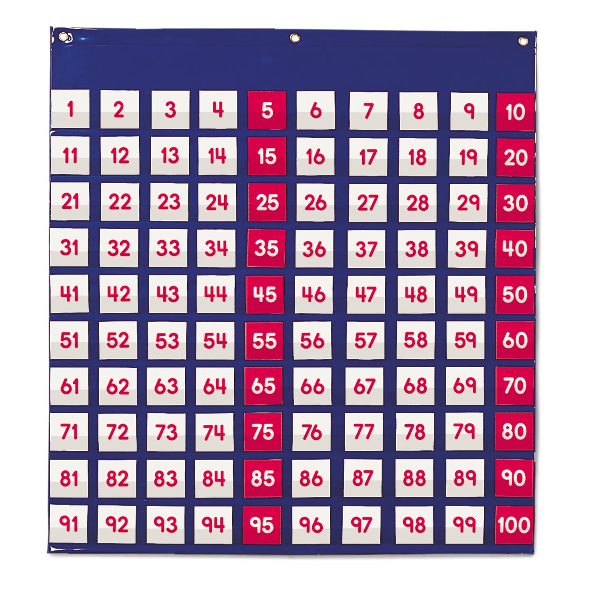 100 Pocket Chart Numbers Printable
