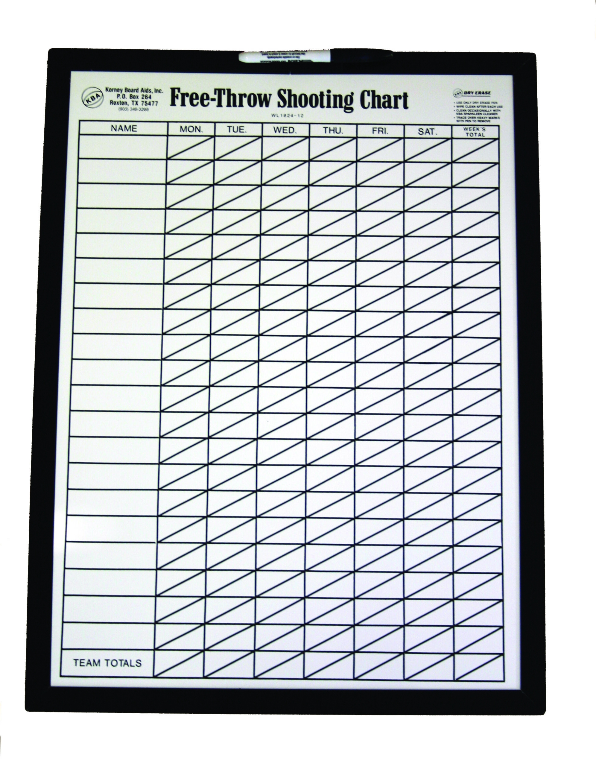 Printable Basketball Shooting Chart Printable Basketball Shooting Chart