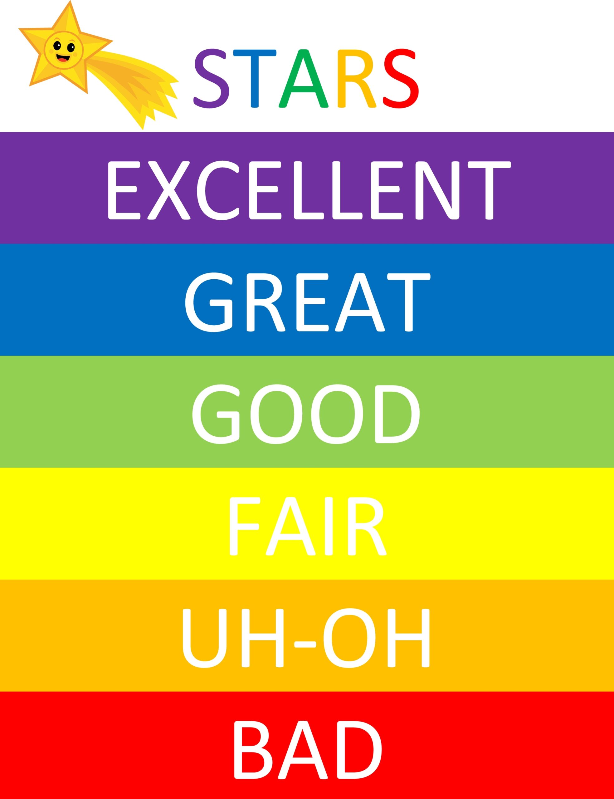 Printable Preschool Clip Up Behavior Chart