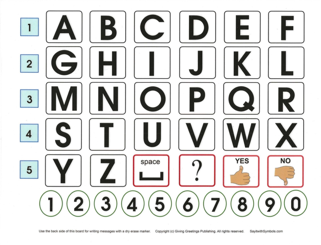 Alphabet Chart Printable For Adults