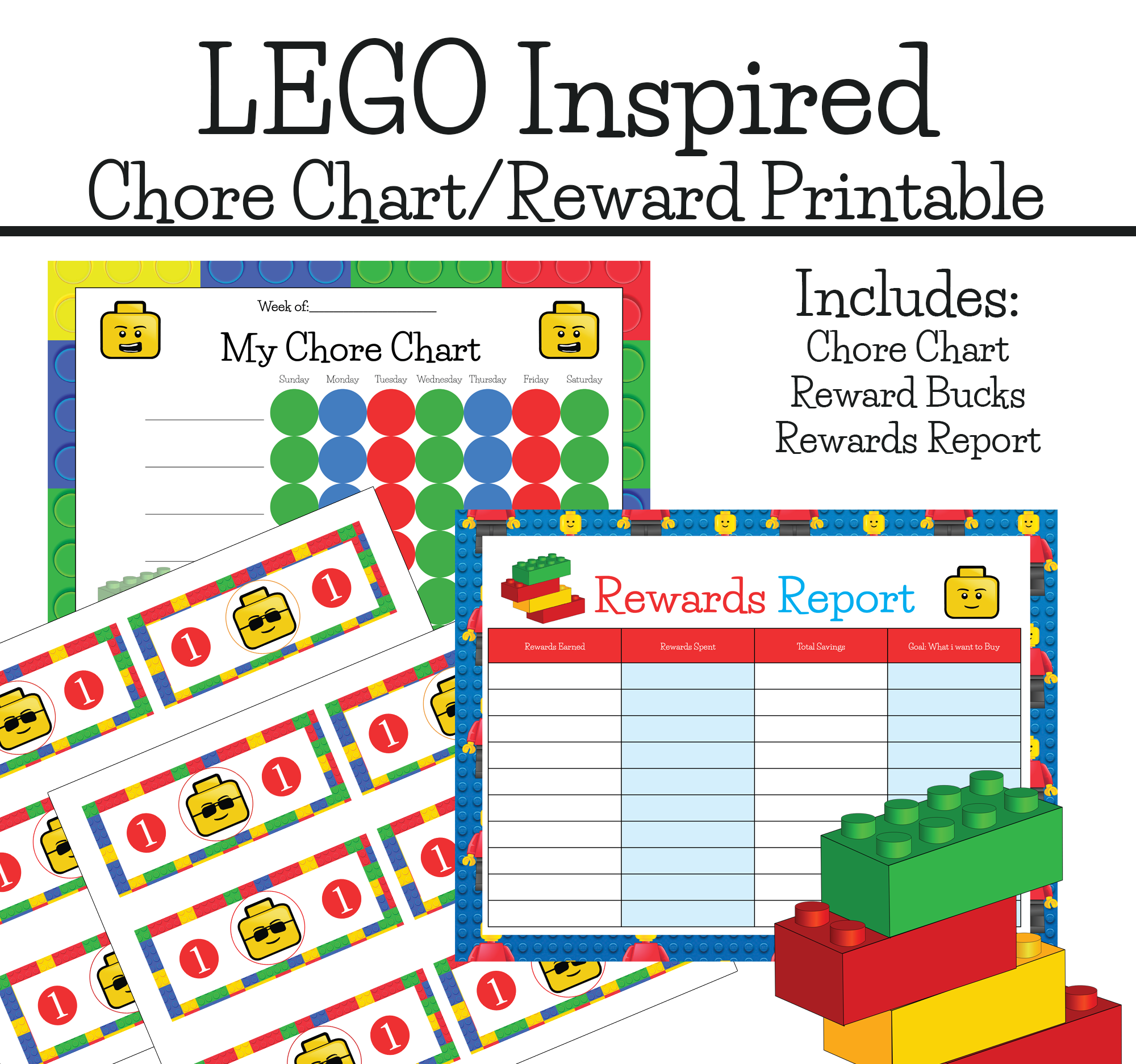 Incentive Charts Printable Legos