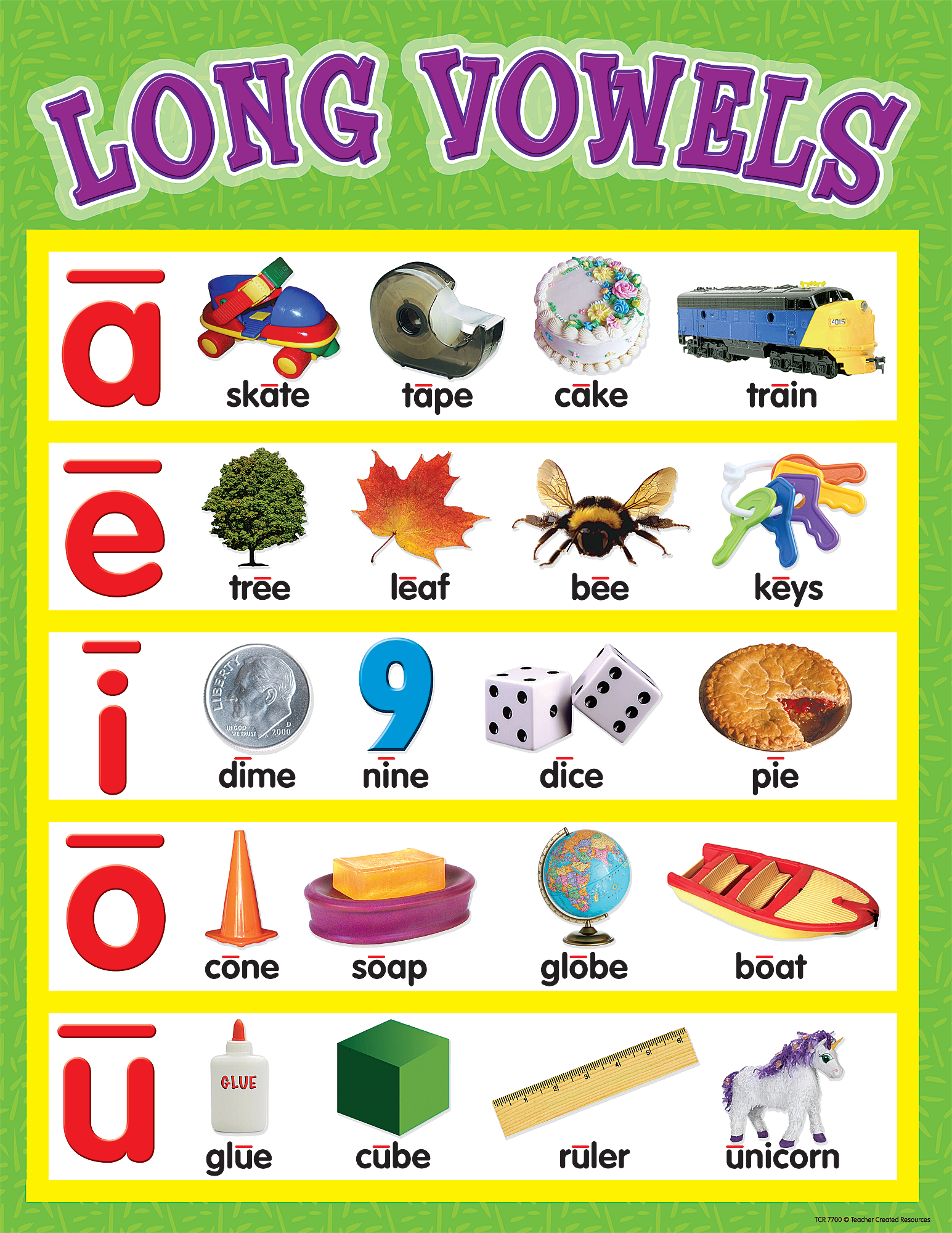 Long Vowel Animal Chart Printable