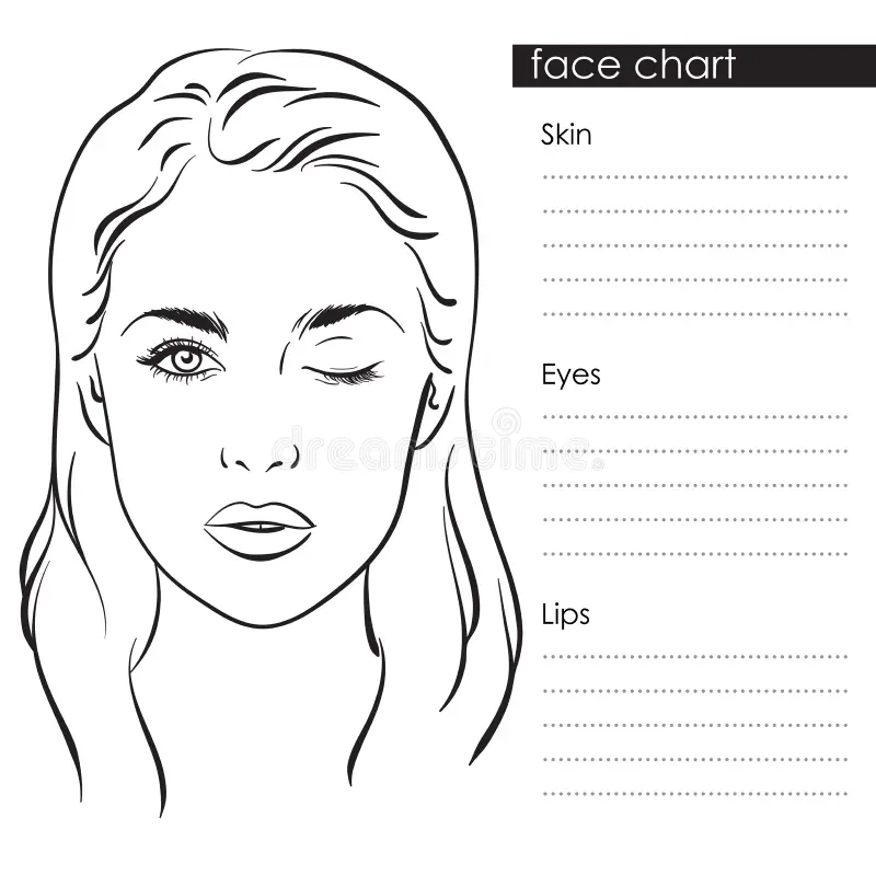 Makeup Blank Face Chart Template Stock Illustrations 273 Makeup Blank Face Chart Template Stock Illustrations Vectors Clipart Dreamstime
