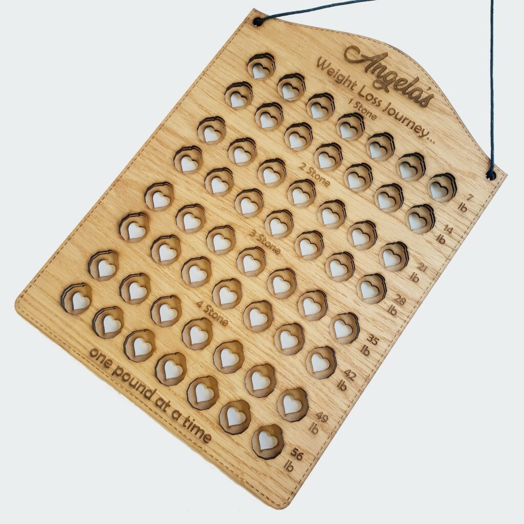 PERSONALISED WEIGHT LOSS CHART COIN POUNDS FOR LBS SLIMMING WORLD WATCHERS DIET EBay