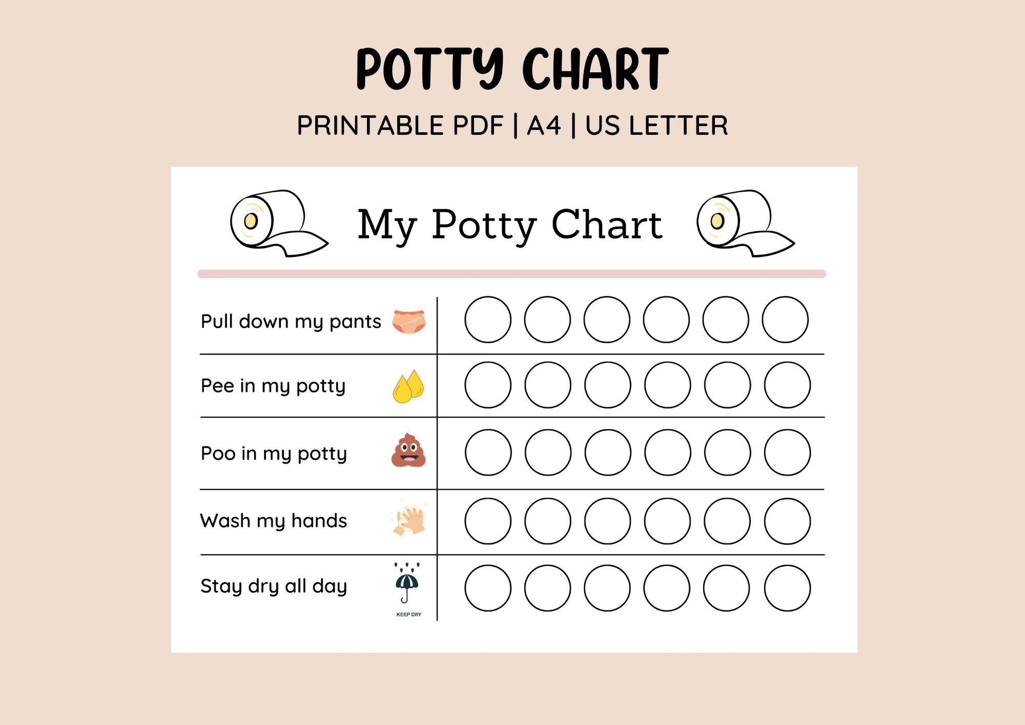Printable Toilet Training Rewards Chart Printable Toilet Training Rewards Chart