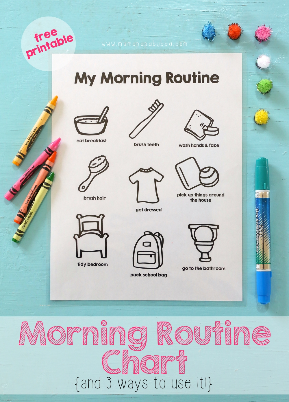 Morning Routine Printable Chart