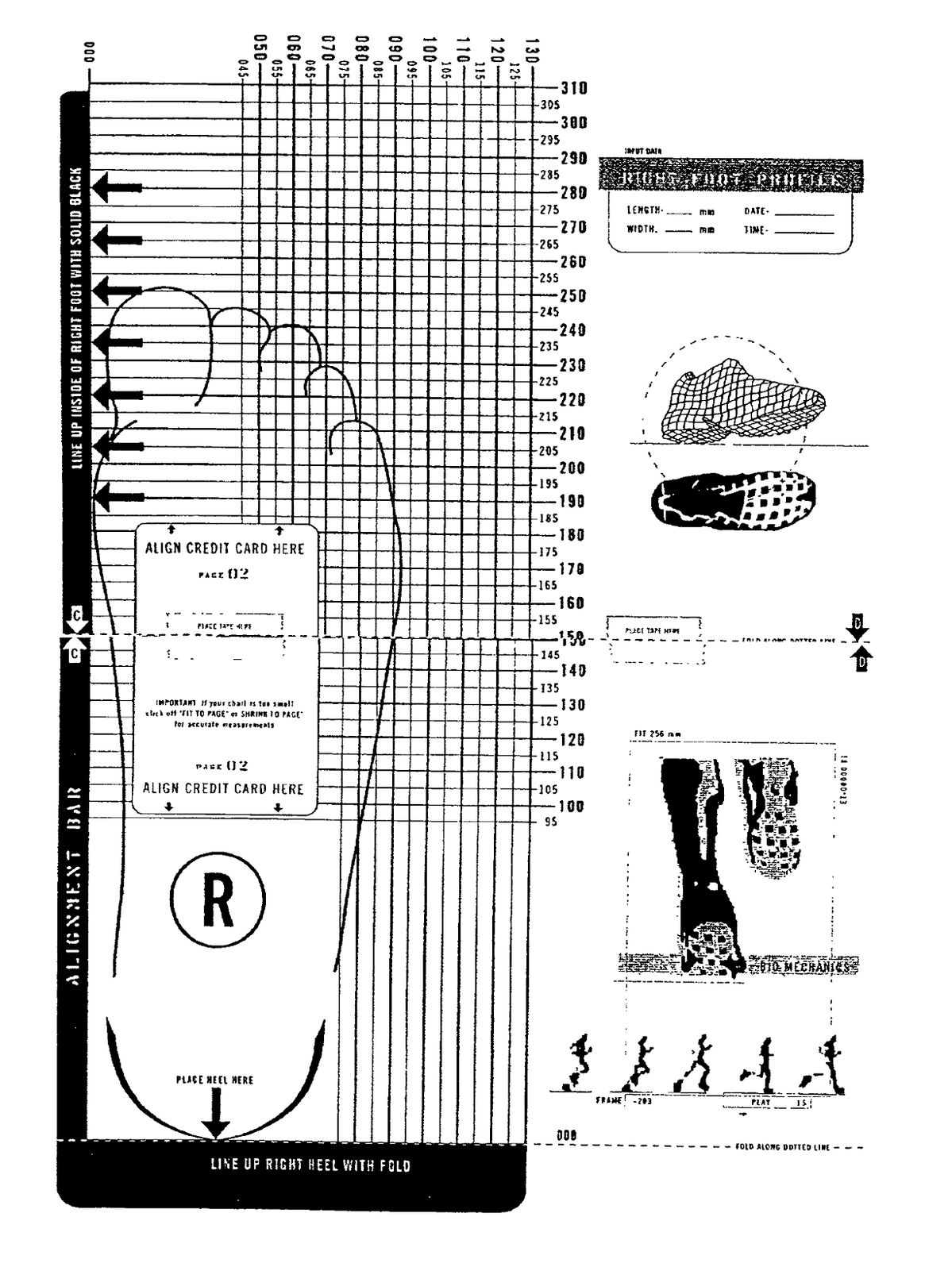 Womens Printable Shoe Size Chart