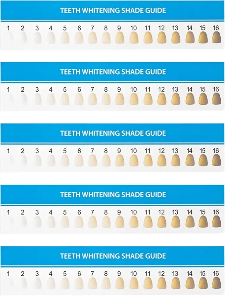 Teeth Whitening Shade Guide Download Printable PDF Templateroller