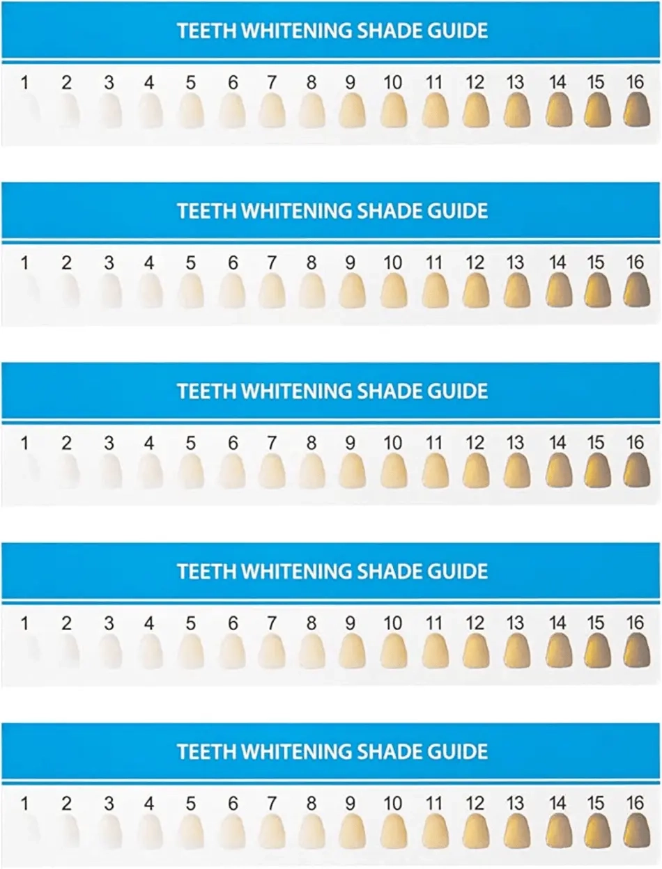 Printable Tooth Shade Conversion Chart