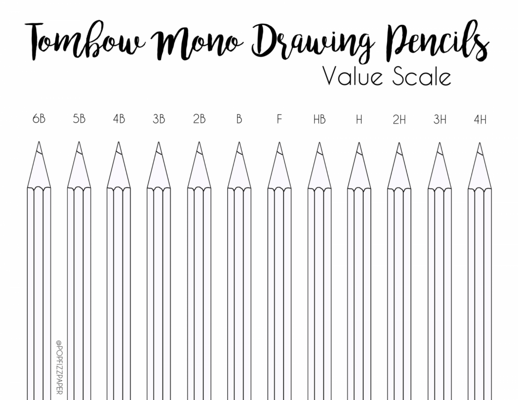Value Scale Using Tombow MONO Drawing Pencils Tombow USA Blog