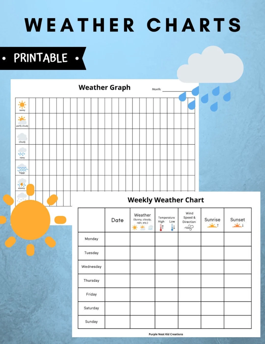 Printable Weather Charts And Graphs Printable Weather Charts And Graphs